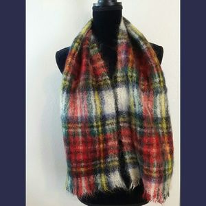Royal Scot Mohair/Wool Plaid Scarf
